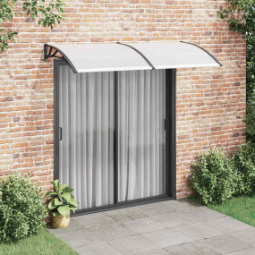 Door Canopy Black brackets, clear sheets Polycarbonate,...