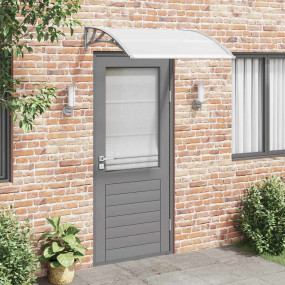 Door Canopy Grey brackets and transparent sheets