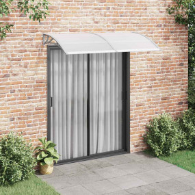 Door Canopy Grey brackets and transparent sheets