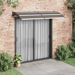 Door Canopy Black Polycarbonate Medium Durable Canopy