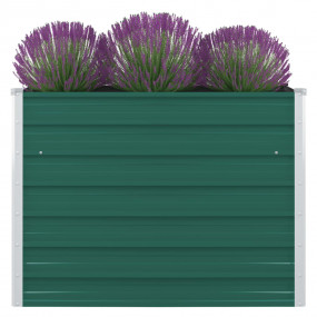 Raised Garden Bed Green Galvanized Steel Large Durable