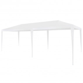 Party Tent White Polyethylene and Steel 10x20 ft Foldin...