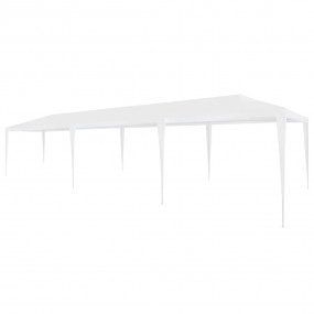 Party Tent White Polyethylene roof and steel frame 10x3...