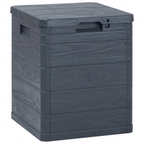 Storage Box Anthracite Plastic (with wood effect) Compa...