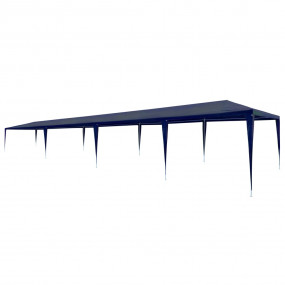 Party Tent Blue Polyethylene, Steel Large UV-resistant