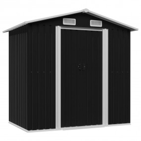 Garden Shed Anthracite Galvanized steel 80.3 x 51.9 x 7...