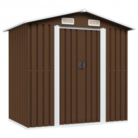 Garden Shed Brown Galvanized Steel Large Durable Garden...