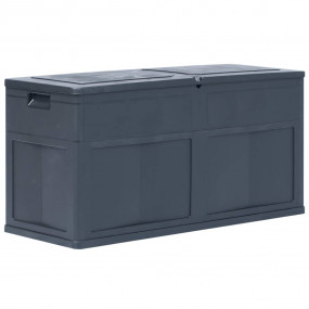 Storage Box Black Plastic (with wood texture) 84.5 gal