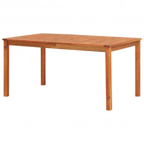 Dining Table Natural Solid Acacia Wood 59.1 x 35.4 x 29...