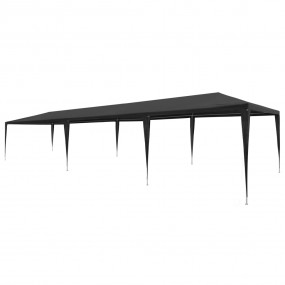 Party Tent Anthracite Polyethylene, Steel 10x30 ft Coll...