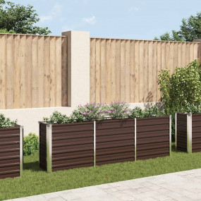 Raised Bed Brown Galvanized steel Large Durable Raised ...