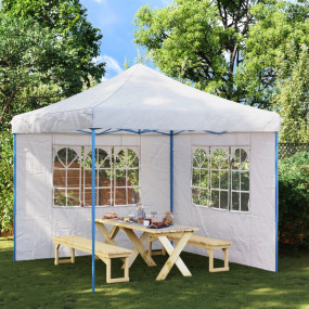 Party Tent Sidewall White 100% PE Decorative Inlays