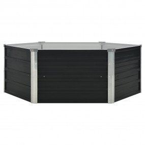 Raised Garden Bed Anthracite Galvanized steel