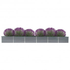Raised Bed Gray Galvanized steel Large Durable Raised B...