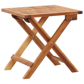 Coffee Table Natural wood Solid Acacia Wood 15.7x15.7in...