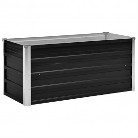 Raised Bed Anthracite Galvanized steel 39.4 x 15.7 x 17...