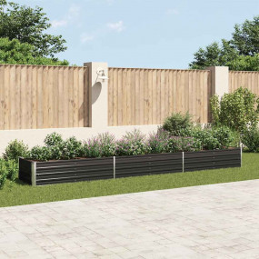 Raised Bed Anthracite Galvanized Steel 189.0 x 31.5 x 1...