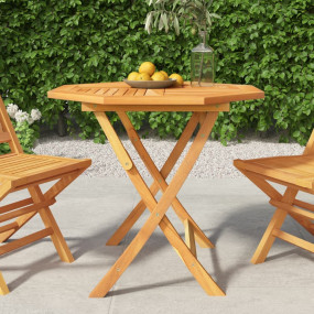 Garden Table Warm Teak Solid Teak Wood 33.5 x 33.5 x 29...