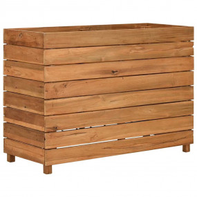 Raised Bed Natural wood Recycled teak wood, steel Large