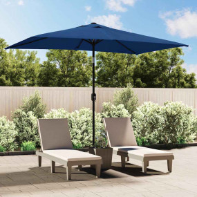 Garden Parasol Azure Polyester 118.1x78.7 in Tiltable