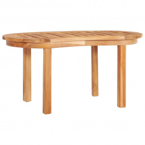 Coffee Table Natural Teak Fine Sanded Teak Wood 35.4x19...
