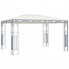 Gazebo Cream Steel frame, 100% polyester roof 157.5 x 1...