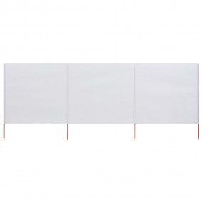 Wind Screen Sand White Non-woven fabric, Wood Large  Fo...