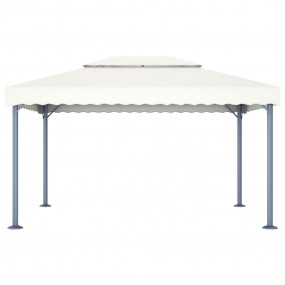 Gazebo Cream Aluminum, Steel, Oxford fabric 157.5x118.1...