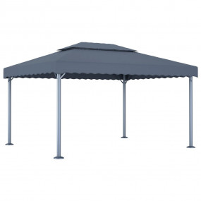 Gazebo Anthracite Aluminum 157.5 x 118.1 in