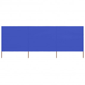 Wind Screen Azure Blue Non-woven fabric, Wood 157.5 x 6...