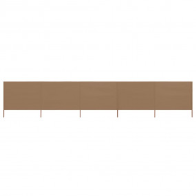 Wind Screen Taupe Non-woven fabric, wood 236.2 x 31.5 i...
