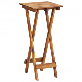 Plant Stand Brown Solid Acacia Wood 11.8x11.8x26.4 in F...