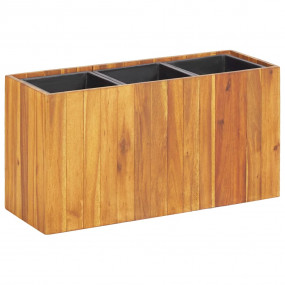Raised Bed Brown Solid Acacia Wood Medium Planters