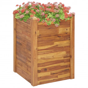 Garden Raised Bed Natural wood Solid Acacia wood with o...