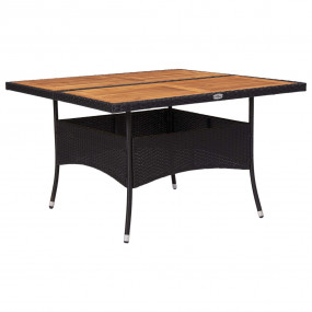 Dining Table Black and natural wood