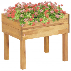Garden Planter Natural wood color Solid Acacia wood wit...