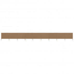 Wind Screen Taupe Non-woven fabric 472.4 in x 63.0 in C...