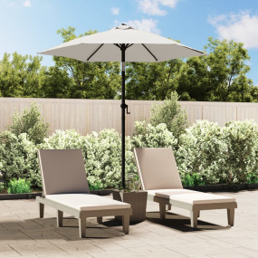 Garden Umbrella Sand white and dark gray