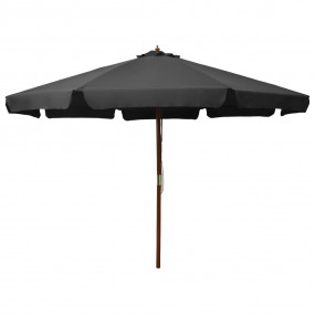 Garden Parasol Anthracite Polyester Large Foldable