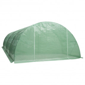Greenhouse Green PE mesh fabric, galvanized steel Large...