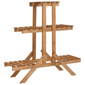 Plant Stand Natural wood Firwood with water-based paint