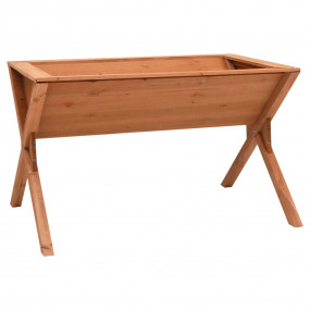Planter Brown Solid Firwood with Water-Based Paint Larg...