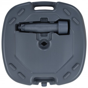 Parasol Base Grey Plastic 17.7 x 18.5 x 5.1 in Portable