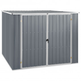 Garden Shed Gray Galvanized Steel Large Tough Garden Sh...