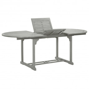 Dining Table Grey Solid acacia wood with grey wash fini...