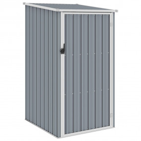 Garden Shed Gray Galvanized Steel 34.3x38.6x62.6 in Gar...