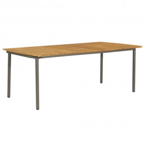 Dining Table Brown Solid Acacia wood 78.7x39.4x28.3 in ...