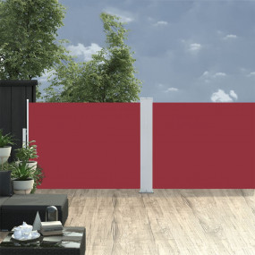 Side Awning Red Polyester Large Retractable Awnings
