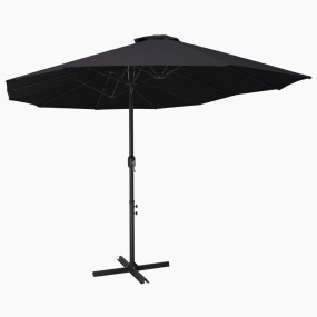 Parasol Black Polyester fabric, Aluminum pole and ribs ...