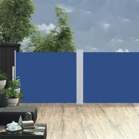 Side Awning Blue 100% polyester with PU coating 55.1 x ...